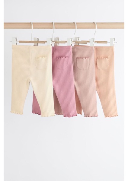 Pamuklu Pembe Krem 4’ Lü Tayt Set fiyatları