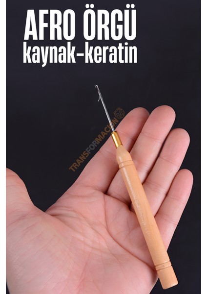 Afro Örgü Iğnesi Saç Kaynak Keratin Tığı 721419