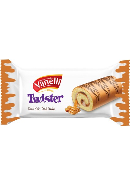 Twister Karamel Soslu Rulo Kek 150 gr *12