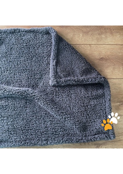 Kedi Köpek Battaniyesi Premium Peluş Evcil Hayvan Uyku Battaniyesi Yıkanabilir Gri indirimleri