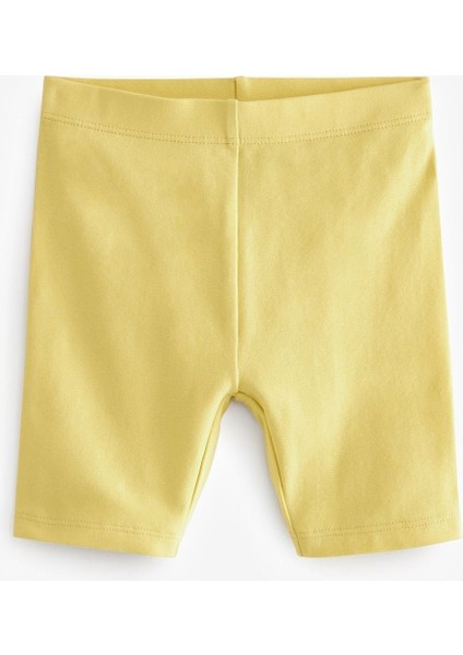 Pamuklu Sarı Gökkuşağı Desenli 4’lü Kısa Tayt modelleri