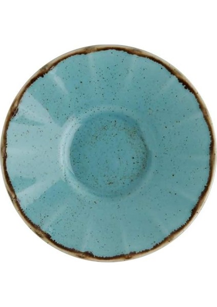 Seasons Turkuaz Ergonomik Çay Tabağı 12CM, Porselen