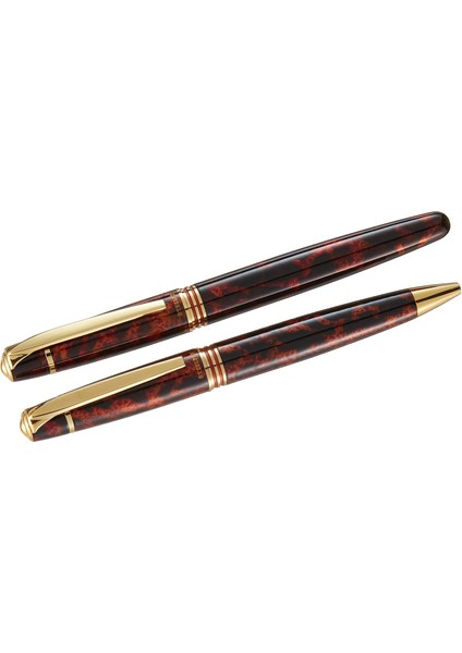 Uludagstore7 Planet Serisi 0026DT Kahve Dolma Kalem+Tükenmez Kalem