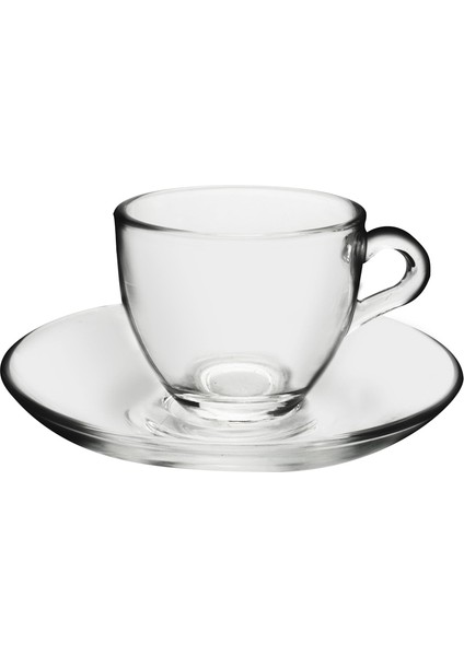 Basic 6 Parça Fincan Seti, Sade, 90 ml