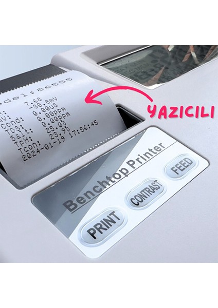 Az 86555 Yazıcılı Masaüstü Ph | İletkenlik | Tds | Tuzluluk | Sıcaklık Ölçer modelleri