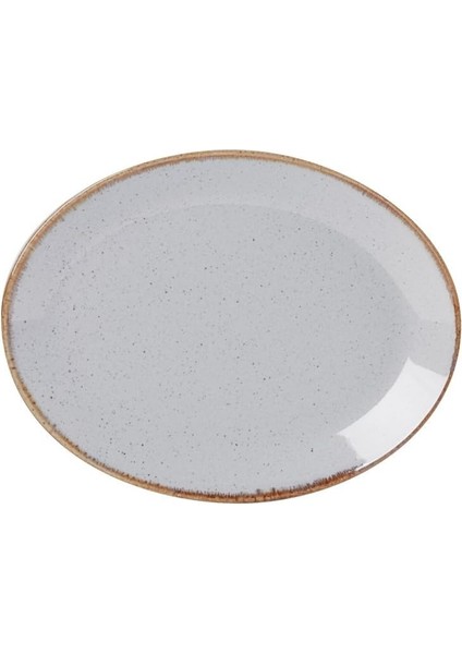 Uludagstore7 04ALM001395 Seasons Kayık Tabak, Porselen
