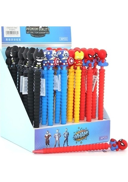 07 Uçlu Karışık Kahraman Figürlü Kurşun Kalem - 1 Adet