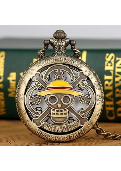 Kişiye Özel Köstekli Cep Saati Ouartz One Piece Tasarımlı Zincirli Cep Saati