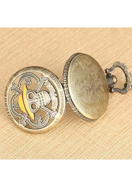 Kişiye Özel Köstekli Cep Saati Ouartz One Piece Tasarımlı Zincirli Cep Saati