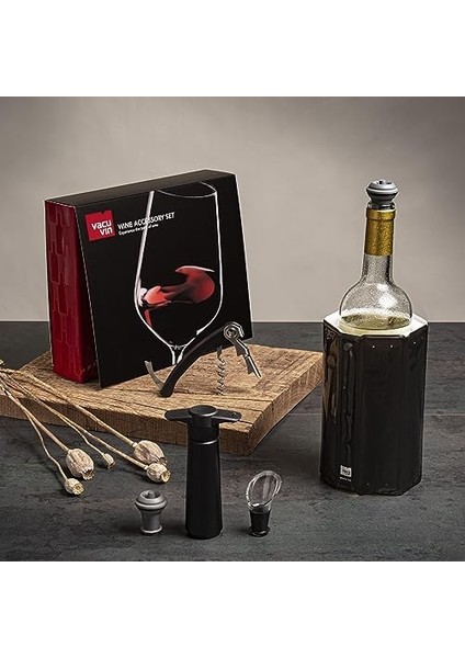 - Vin Experience 6 Parçalı Şarap Seti, Şarap Pompası, Şarap Boşaltıcı, Garson Bıçağı, Yedek Tıpa, 68897606, Siyah fiyatları