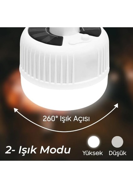 Çok Fonksiyonlu Şarjlı 90 Watt 24 Ledli Solar Acil Durum Lambası