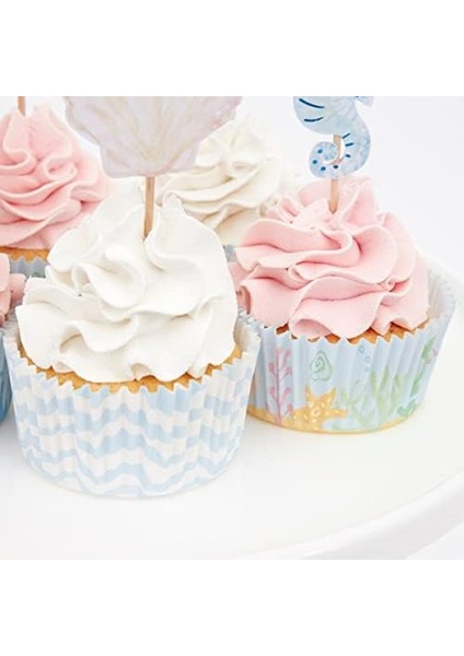 - Meri Deniz Kızı Cupcake Kit, Çok Renkli