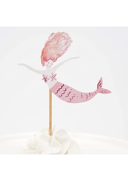 - Meri Deniz Kızı Cupcake Kit, Çok Renkli