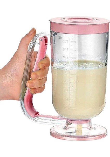- 8683200800940 Pratik Hamur Dağıtıcı Pancake Krep Muffin Kolay Akıtma Kabı, Çok Renkli, Medium