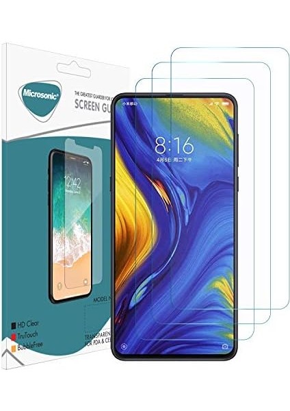 Xiaomi Mi Mix 3 Ekran Koruyucu Nano Cam (3'lü Paket)