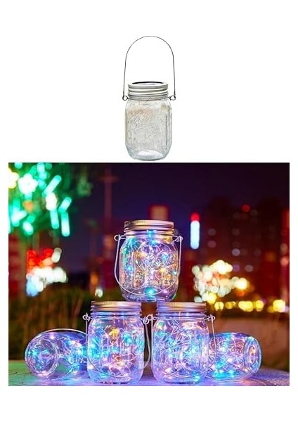 Solar Technology Güneş Enerjili 3W Rgb Çok Renkli Kavanoz Peri Led Asma Aparatlı 20 Led Bahçe, Ağaç, Balkon, Güverte, Yazlık, Veranda, Havuz Kenarı Aydınlatması Su Geçirmez fiyatları