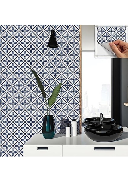 Kendinden Yapışkanlı Serenity Desenli Pvc Karo 30 x 30 cm (11 Adet / 1 M²)