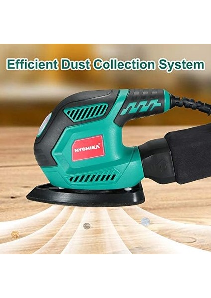 - Better Tools For Better Lıfe Döner Zımpara Makinesi, 200 W, 14000 Devir/dakika, Üçgen Zımpara, Titreşimli, 12 Zımpara Kağıdı ve Toz Toplayıcı, Dar ve Dar Odalar Için Ideal