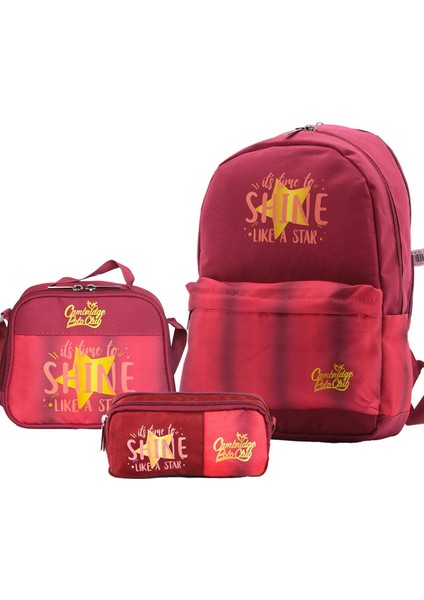 Polo Club Star Çift Ana Bölmeli Unisex Çocuk Ilkokul Çanta Set