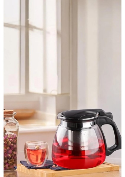 - Cam Demlik Süzgeçli 900ML THN80900