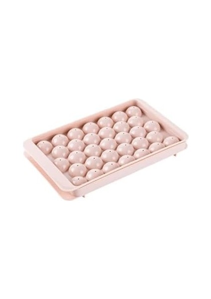 - 33 Hazne Mavi ve Pembe Renklerde Premium Plastik Buz Kalıbı Yeniden Kullanılabilir Küresel Buz Tray Kokteyller ve Soğuk Içecekler Için Ideal (Normal, Adet, 1)