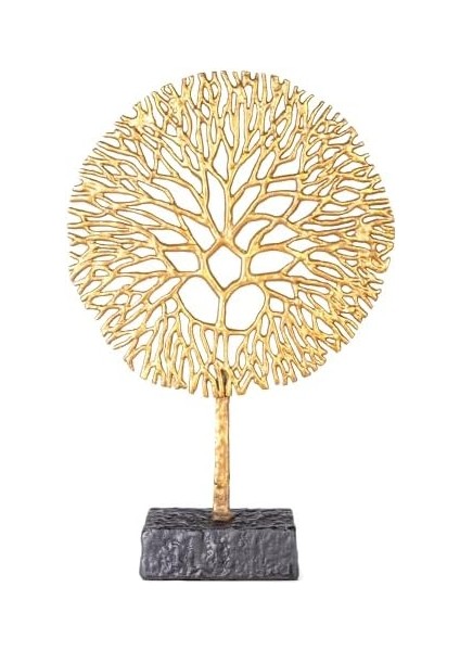 Metal Dekor Ağaç Figürlü Gold-Siyah 16 x 10,5 x 53 cm . modelleri