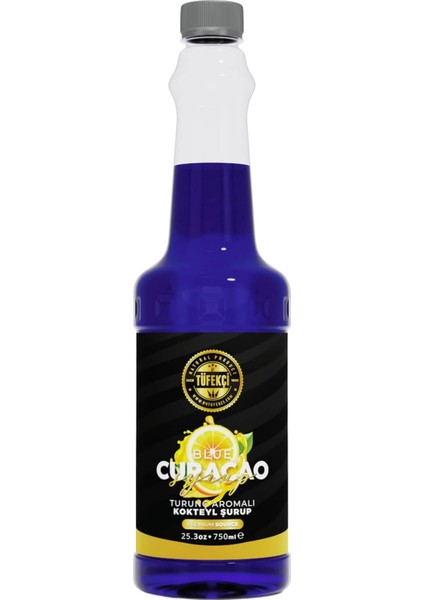 - Tüfekçi Turunç (Blue Curacao) Kokteyl, Kahve ve Pasta Şurubu 750 ml