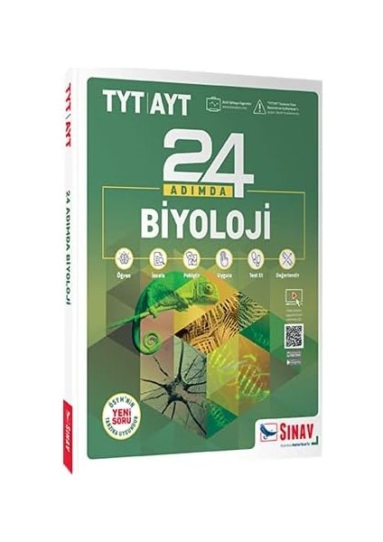 - Dergisi Yayınları Tyt Ayt Biyoloji 24 Adımda Konu Anlatı mlı Soru Bankası Sınav Yayınları