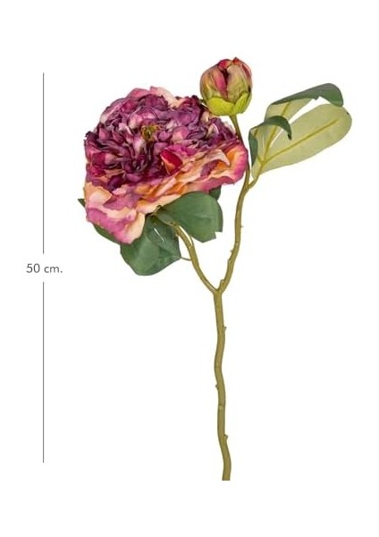 Gül Tomurcuklu Mor 50 cm