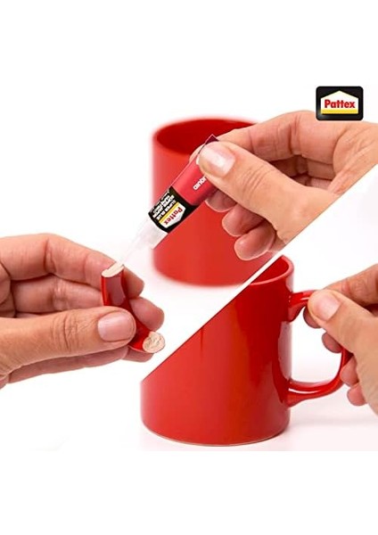 Süper Yapıştırıcı, Kaliteli Onarımlar İçin Çok Amaçlı Güçlü Yapıştırıcı, Özel Kapağıyla Kolay Kullanımlı Hızlı Yapıştırıcı, 1X10G