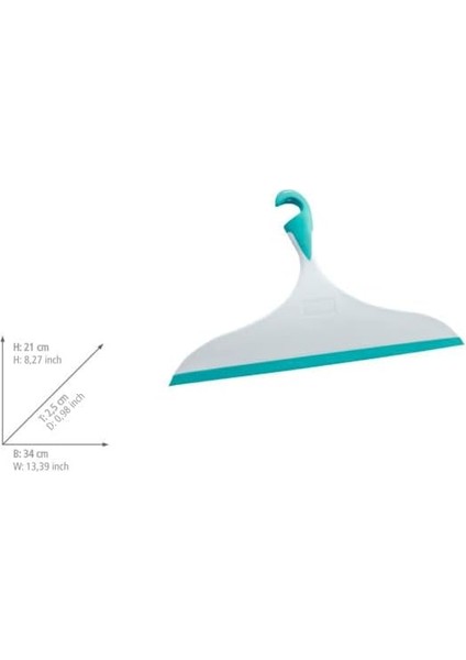 Banyo Xxl Loano, Evrensel Çekçek Kancalı ve Banyo ve Duş Için Ekstra Büyük Silme Yüzeyi, Iz Bırakmadan Çekin, 34 x 21 Cm, Beyaz/açık Mavi