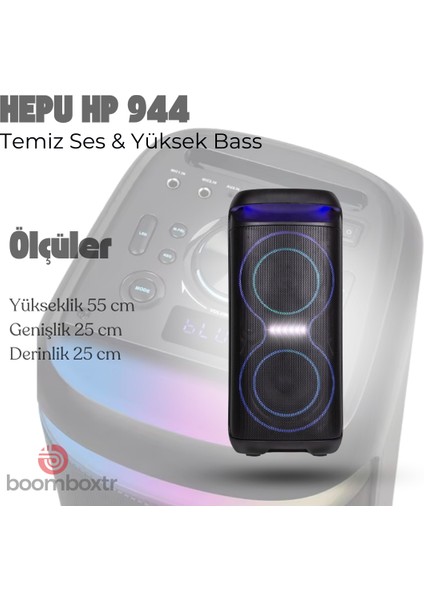 Hp 964 Taşınabilir Şarjlı 6.5 Inc *2 Rms 40 W Bluetooth Parti Hoparlörü