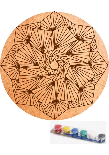 Yetişkinler Için Ahşap Mandala-5