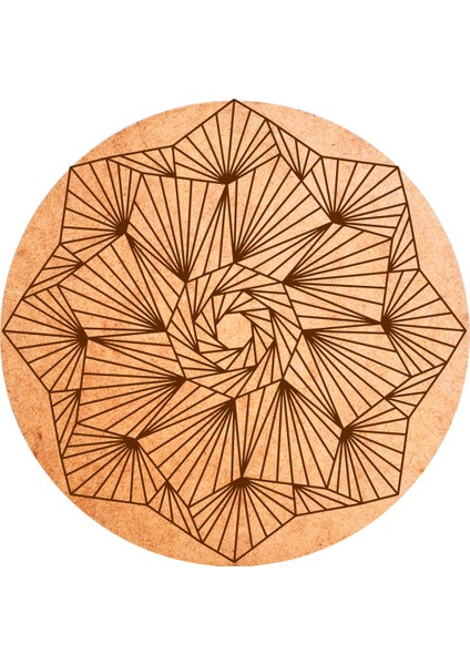Yetişkinler Için Ahşap Mandala-5