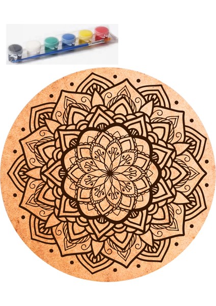 Yetişkinler Için Ahşap Mandala-11