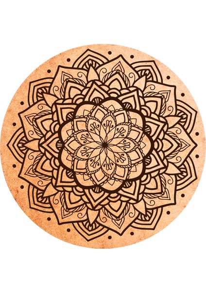 Yetişkinler Için Ahşap Mandala-11