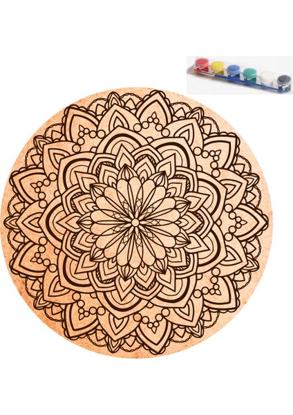 Yetişkinler Için Ahşap Mandala-12