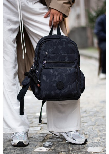 Sanmorris Unisex Suya Dayanıklı Kumaş Çok Gözlü Laptop Bölmeli Orta Boy Seyahat ve Okul Çantası fiyatları