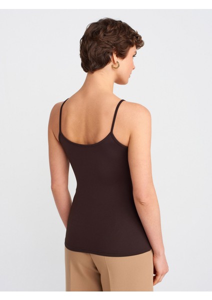 20901 İnce Askılı Poliamid Top-Koyu Kahve fiyatları