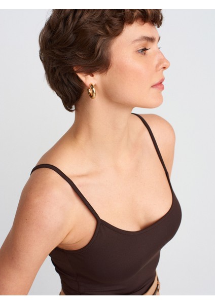 20901 İnce Askılı Poliamid Top-Koyu Kahve fırsatları