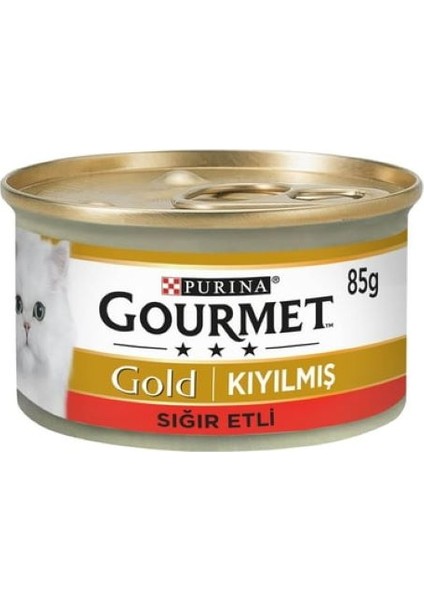 Gold Kıyılmış Sığır Etli Kedi Konservesi 85 gr
