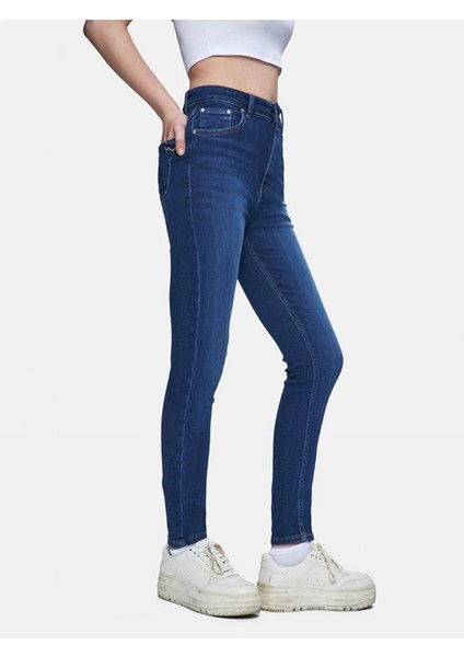 Kadın Marcella X Dar Paça Yüksek Bel Jean Pantolon fırsatları