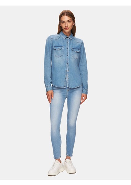 Lucında Dar Jean Gömlek
