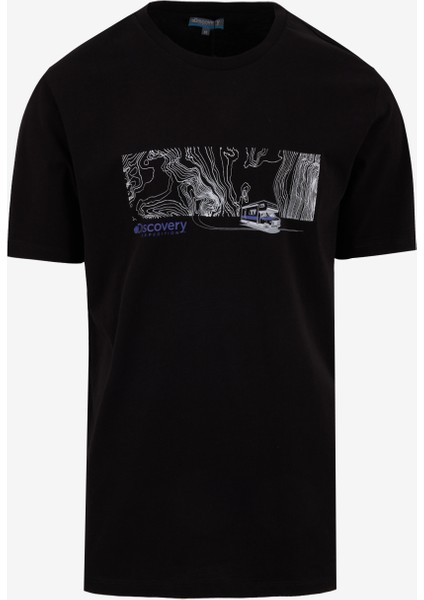 D5SM-TST3750 Siyah Bisiklet Yaka Relaxed Fit Baskılı T-Shirt fiyatları