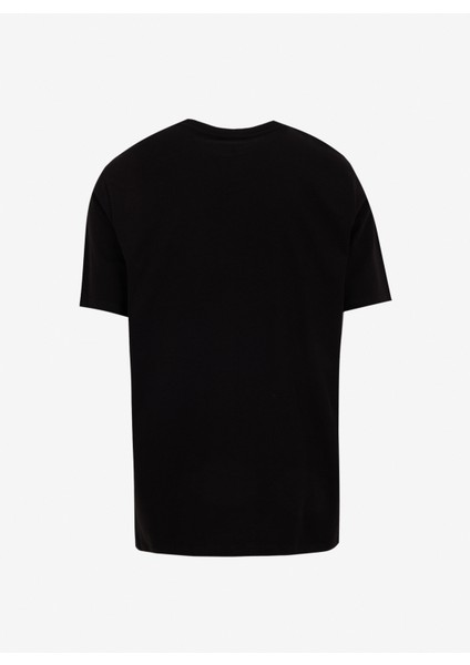 D5SM-TST3750 Siyah Bisiklet Yaka Relaxed Fit Baskılı T-Shirt modelleri