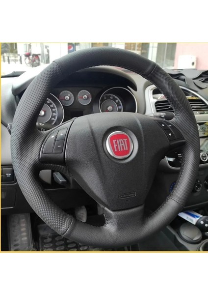 Fiat Uyumlu Linea Doblo- Fiorino Punto Tuşluversiyon Araca Özel Dikmeli Direksiyon Kılıf