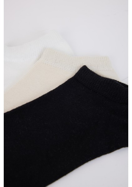 Kadın 3'lü Pamuklu Patik Çorap indirimleri