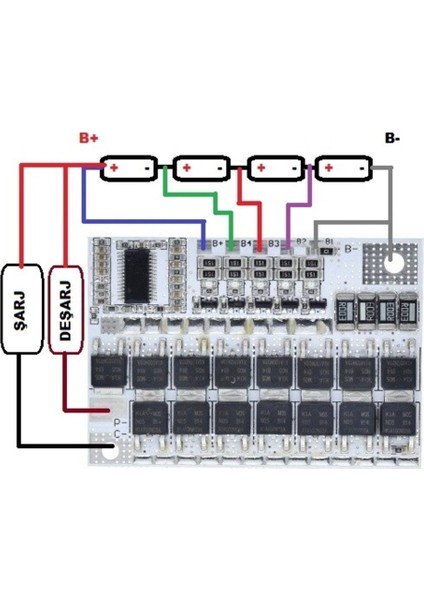 4 Adet Orion Lifepo Pil VE4S 80 Amper (100 Amper Anlık) Bms.