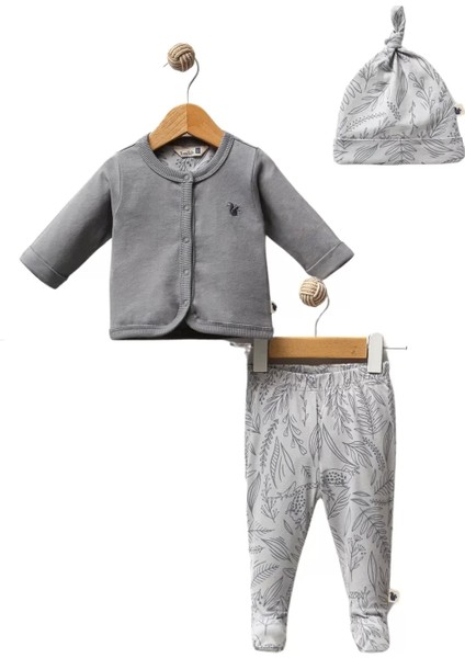 Little Frog 5 Parça Hastane Çıkışı Grey