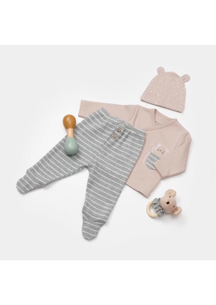 Adventure Bear 3'lü Set Latte Grimelanj